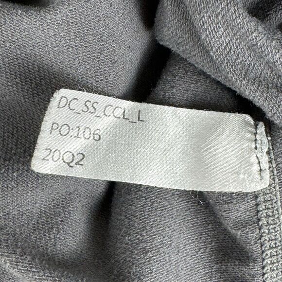 BYLT Drop Cut Premium Basics Short Sleeve Shirt Sz M Gray Round Neck Athleisure - Picture 4 of 5